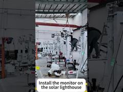 Solar Surveillance Tower Remote Monitoring And Security Construction Sites Mobile Solar Light Tower