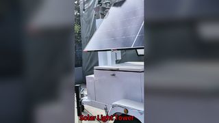 Solar Surveillance Tower Internet Connectivity Solar Powered Generator Trailer Mounted Lighting Towe