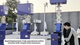 Solar Powered Portable Light Towers Mining Lighting Tower IP65 Rating Light Tower